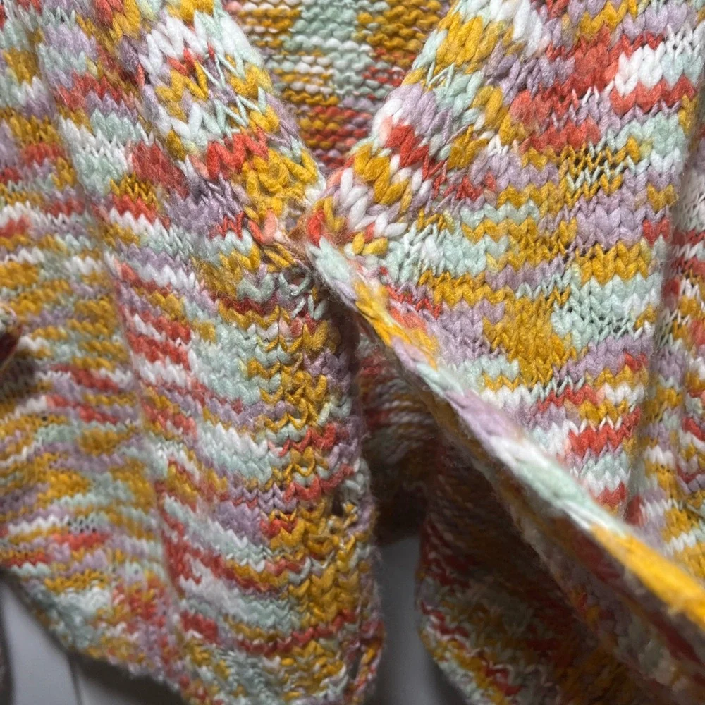 Wild Fable Multicolor Cardigan Sweater with Button Fastener